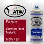 Preview: Porsche, Carmon Red Metallic, M3W / E4: 400ml Sprühdose, von ATW Autoteile West.